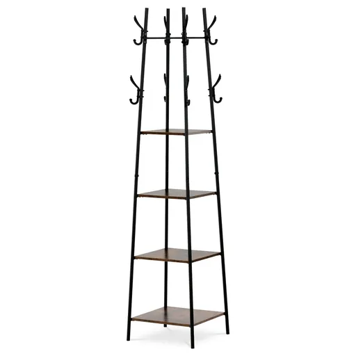 Vešák s policemi GD-170 OLW, staré dřevo