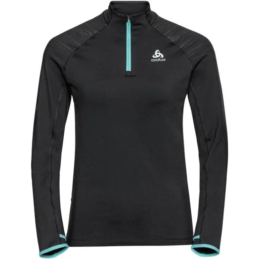 Odlo W MID LAYER 1/2 ZIP AXALP CERAMIWARM Dámská funkční střední vrstva, černá, velikost