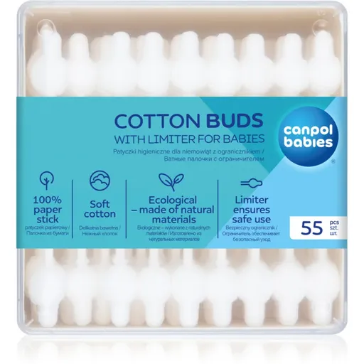 Canpol babies Hygiene vatové tyčinky pro děti 56 ks