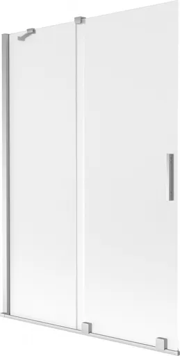 MEXEN/S Velar dvoukřídlá posuvná vanová zástěna 120 x 150, dekor, chrom 896-120-000-31-01