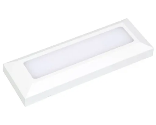 Ecolite Bílé tenké fasádní LED svítidlo obdelníkové 6W IP65 CCT ZSE5-BI