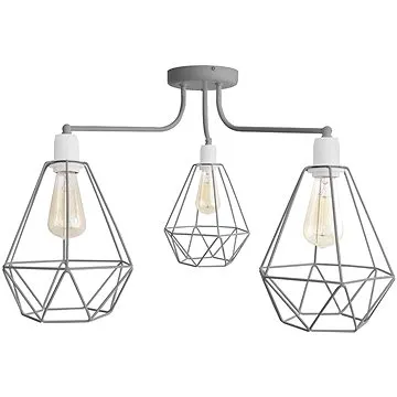 Lustr KARO 3xE27/60W/230V Šedá (80038)