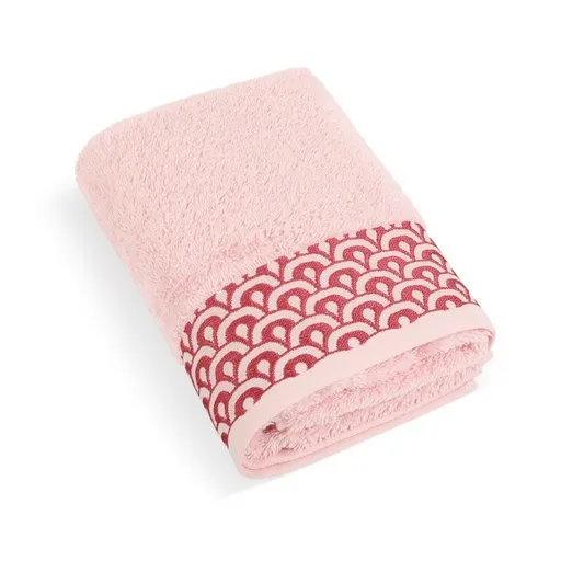 Bellatex Froté ručník Krajka růžová, 50 x 100 cm