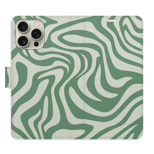 Flipové pouzdro iSaprio - Zebra Green 02 - iPhone 16 Pro Max
