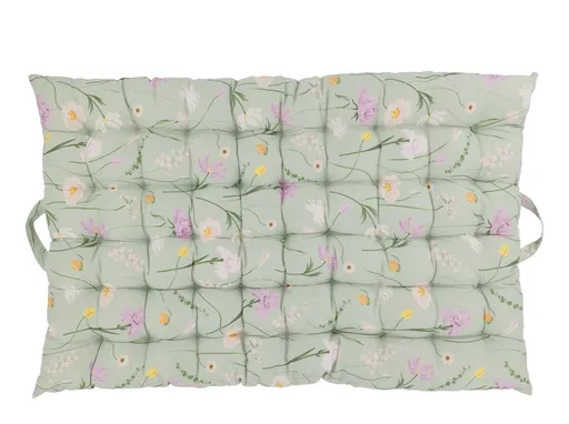 Zelená matrace s květy Aix Quilt Wild Flowers - 60*100 cm Chic Antique