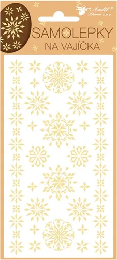 Velikonoční samolepky na vajíčka 831 velikonoční gelové sláma 19x9cm