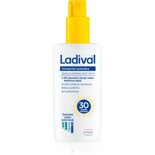 Ladival Alergická pokožka ochranný sprej na opalování SPF 30 150 ml