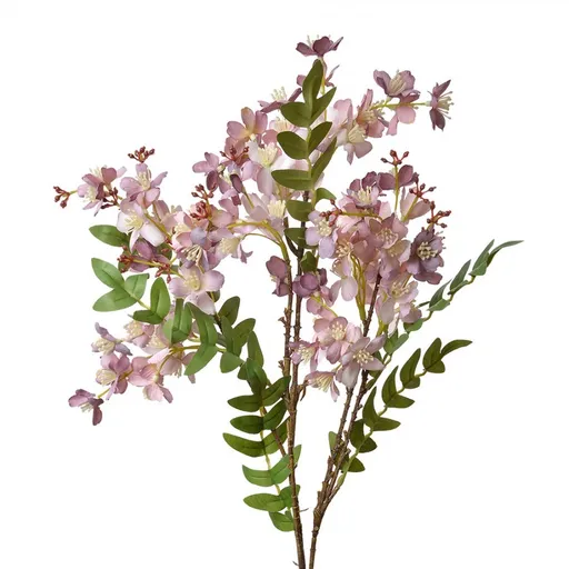 Dekorace umělá květina s fialkovými květy - 20*9*86 cm Clayre & Eef