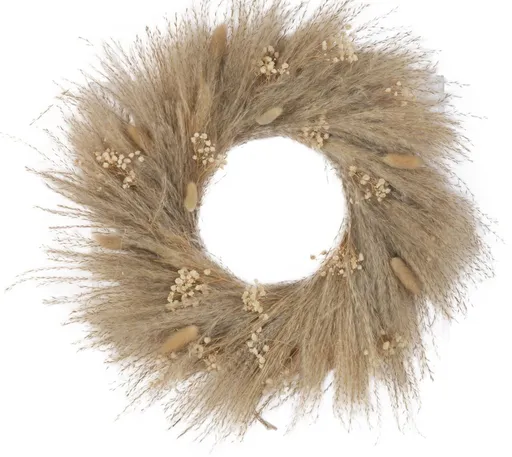 Přírodní věnec ze sušených rostlin Branches - Ø 50*7 cm J-Line by Jolipa