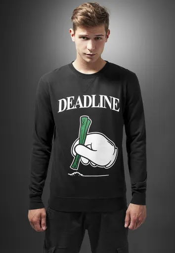 Mr. Tee Deadline Crewneck black - M