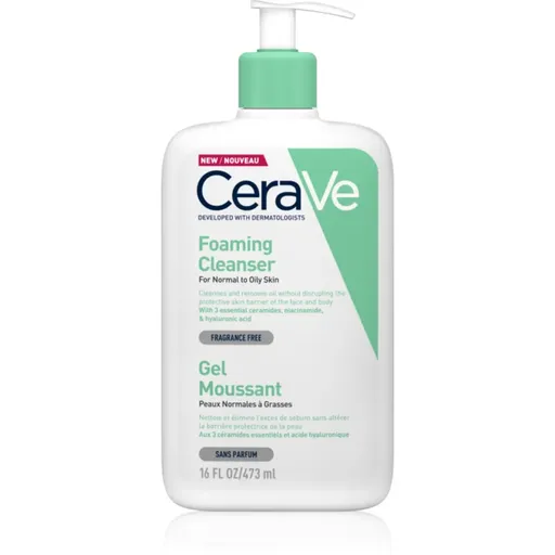 CeraVe Cleansers Foaming Cleanser čisticí pěnivý gel pro normální až mastnou pleť 473 ml