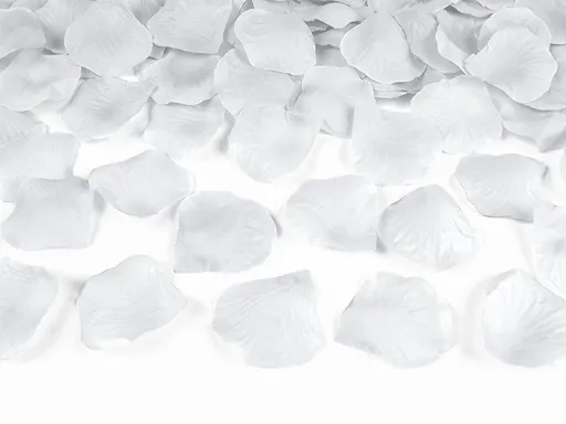 PartyDeco Lupeny růží stříbrné 100 ks