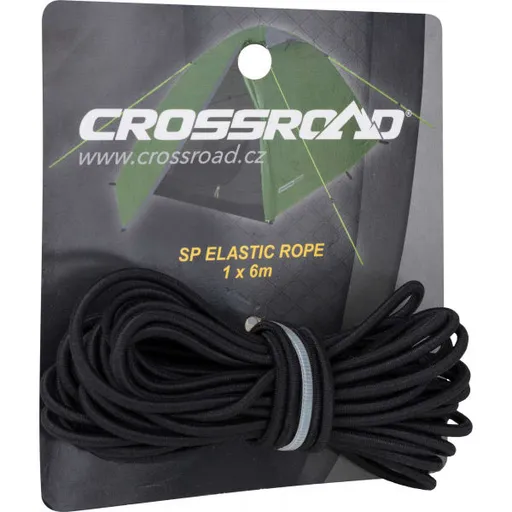 Crossroad SP ELASTIC ROPE Náhradní gumové lanko ke stanům, černá, velikost