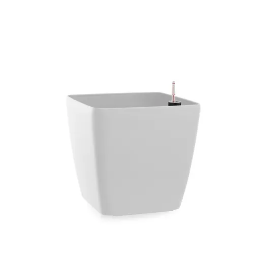 Flower Lover Samozavlažovací květináč Quadrato matt bílá, 18 cm, 18 cm