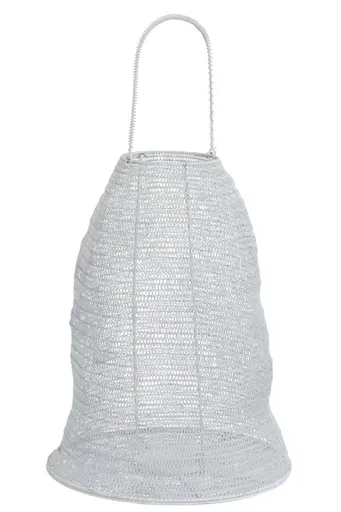 Bílá drátěná lucerna Gauze white - Ø 40*48 cm J-Line by Jolipa