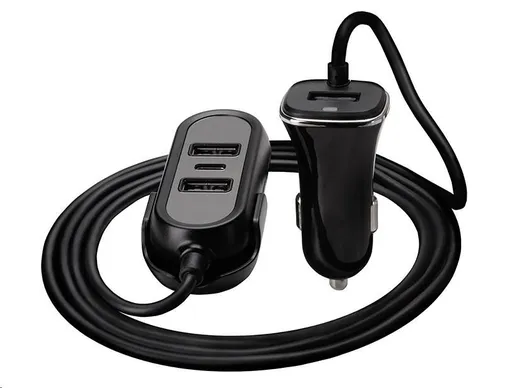 TRACER nabíječka do auta 12-24V Multicharge 3xUSB 7, 2A + PD 18W