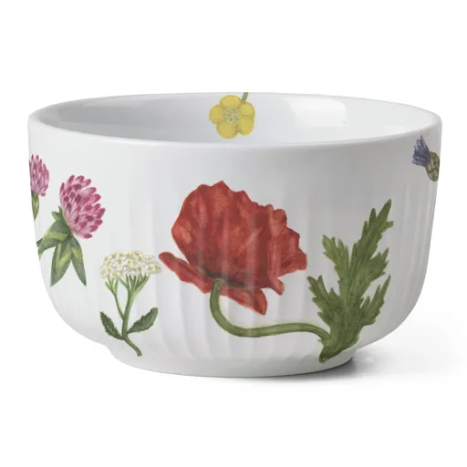 Servírovací mísa HAMMERSHOI SUMMER - WILD FLOWERS 12 cm, bílá, porcelán, Kähler