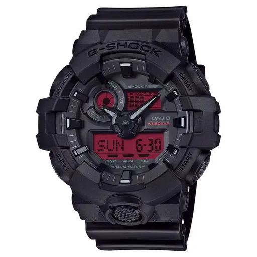 Casio G-Shock GA-700BBR-1AER Black and Bold Red Series