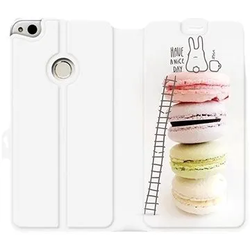 Flipové pouzdro na mobil Huawei P9 Lite 2017 - M090P Makronky - have a nice day (5903226059379)