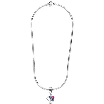 Had řetízek stříbrný 3mm s přívěskem - psaníčko (16331)