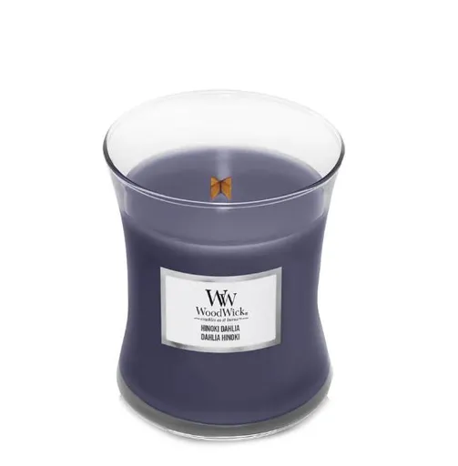 WoodWick Vonná svíčka váza Hinoki Dahlia 275 g