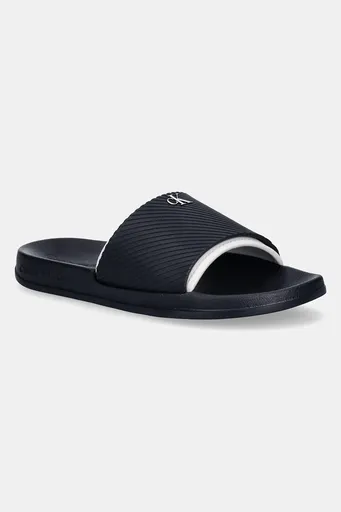 Pantofle Calvin Klein Jeans SLIDE RUBBER NEOPRENE TEXT