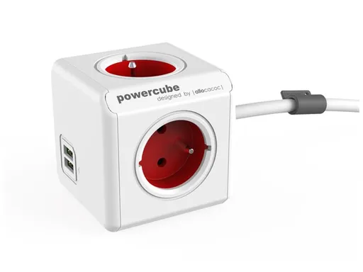 POWERCUBE Extended USB Red 1,5m