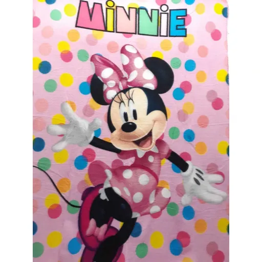 Podmix Dětská deka - Minnie Mouse tečkovaná 100 x 140 cm