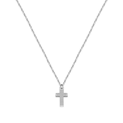 Morellato Pánský ocelový náhrdelník s křížkem Motown SALS45