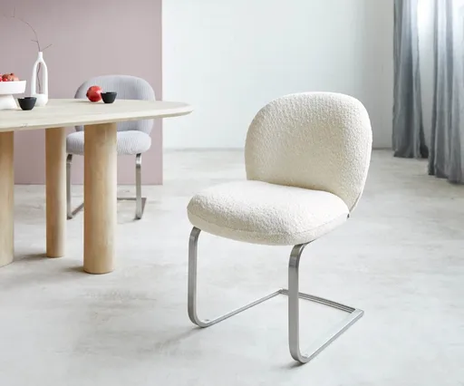 Jídelní židle Nube-Flex konzolová podnož plochá nerezová ocel