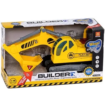 Bagr na setrvačník 1:18, 24x9x12cm (5901271493261)