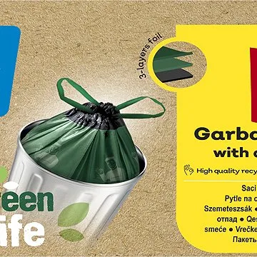 FINO LD Pytle Green Life zatahovací 35 l, 15 ks  (5201314113911)