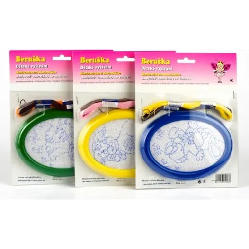 Teddies Vyšívání - 3 předlohy a rámeček