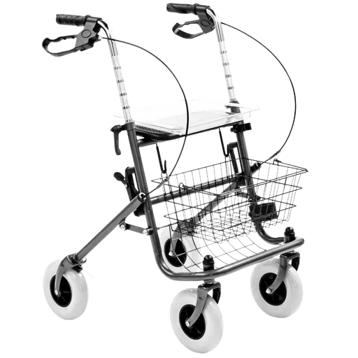 Weinberger Kolečkové skládací chodítko pro seniory s podnosem a košem RL-S41006