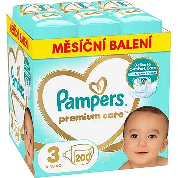 PAMPERS Premium Care vel. 3 (200 ks) (8006540855898)