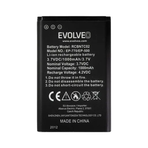 EVOLVEO originální baterie 1000 mAh pro EasyPhone FP, FS