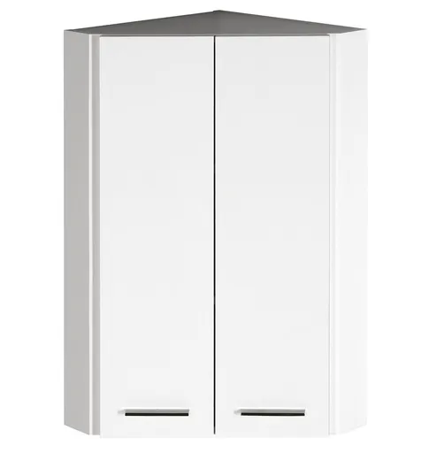 AQUALINE ZOJA/KERAMIA FRESH horní skříňka rohová 35x76x35cm, bílá 50331