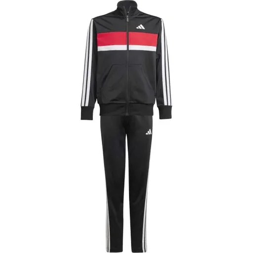 adidas 3 STRIPES TIBERIO Chlapecká souprava, černá, velikost