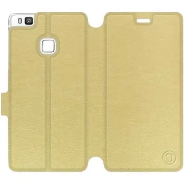 Flip pouzdro na mobil Huawei P9 Lite v provedení  Gold