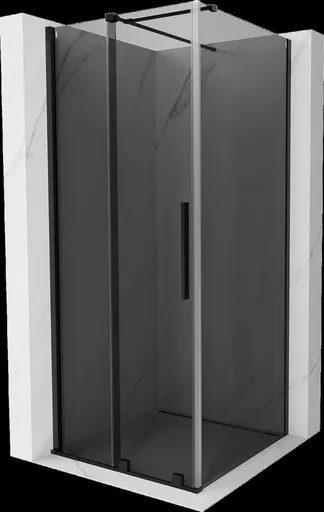 MEXEN/S Velar sprchový kout, posuvné dveře 110 x 110, grafit, černá 871-110-110-41-70