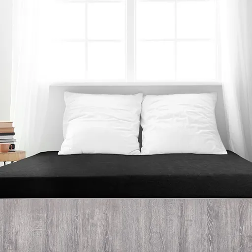 4Home froté prostěradlo Premium černá, 90 x 200 cm