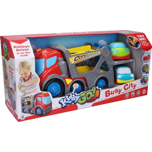 Wiky Kiddy Auto odtahovka s efekty 31 cm 2 auta 9 cm