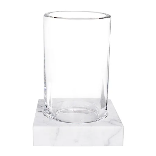 AWD Interior Sklenka na zubní kartáček Q-BATH 1520 Carrarský mramor