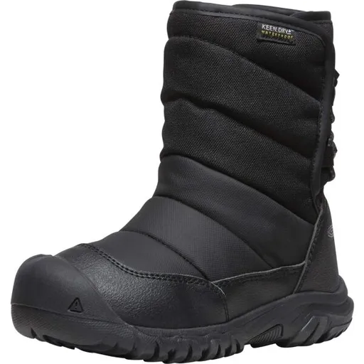 Keen PUFFRIDER WP Dětská zimní obuv, černá, velikost 27/28