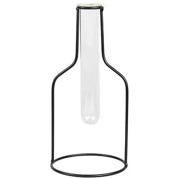 Glassor Designová váza - zkumavka s kovovým stojánkem vel. S (7351)