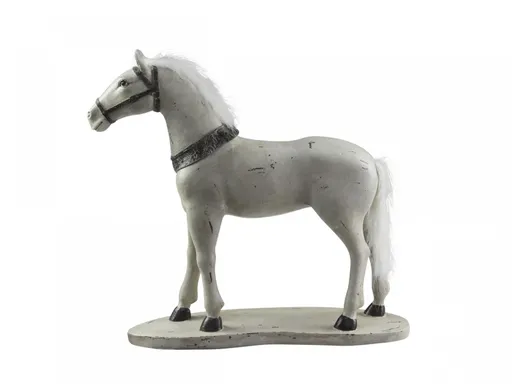 Béžová antik dekorace kůň Horse old French - 11*39*39 cm 39006019 (39060-19)