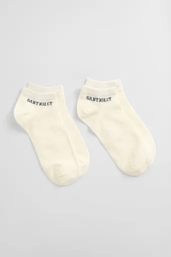 PONOŽKY GANT ANKLE SOCKS 2-PACK CREAM
