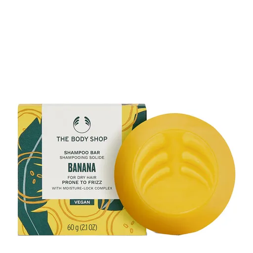 The Body Shop Tuhý šampon pro krepaté vlasy Banana (Shampoo Bar) 60 g