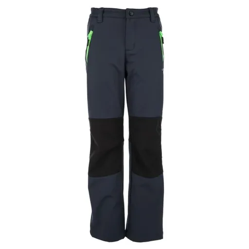 Lewro ZIKAI Dětské softshellové kalhoty, tmavě šedá, velikost 116-122