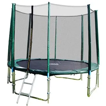 GoodJump TOP 4UPVC zelená 305 cm s ochrannou sítí + žebřík + krycí plachta + kotvící sada 4 (ks) (gj-2636014)